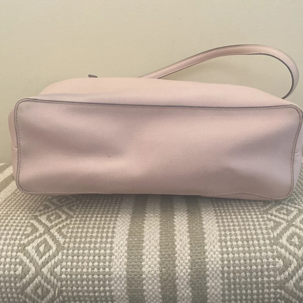 MK Michael Kors Jet Set Micro-Stud Stripe Saffiano Bag blush pink. Travel tote - Picture 9 of 16